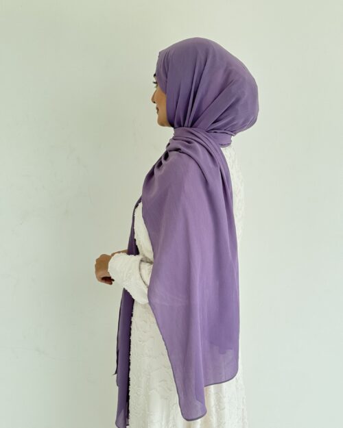 Serene Iris crinkled chiffon hijab