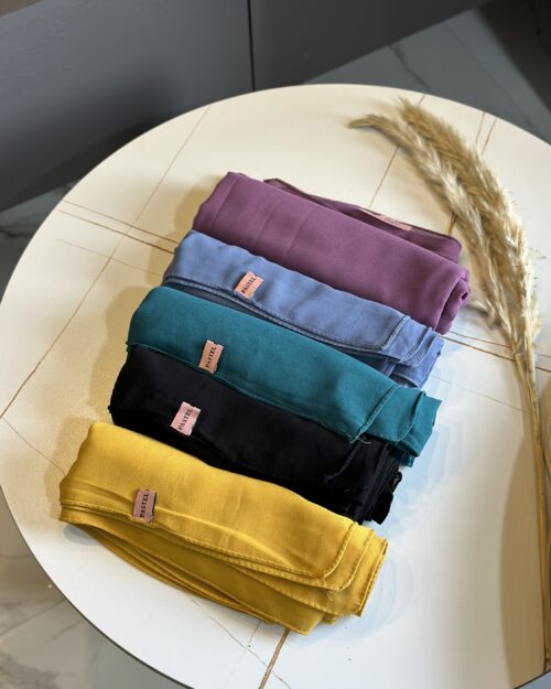 Bloom chiffon combo pack of five mini georgette hijabs