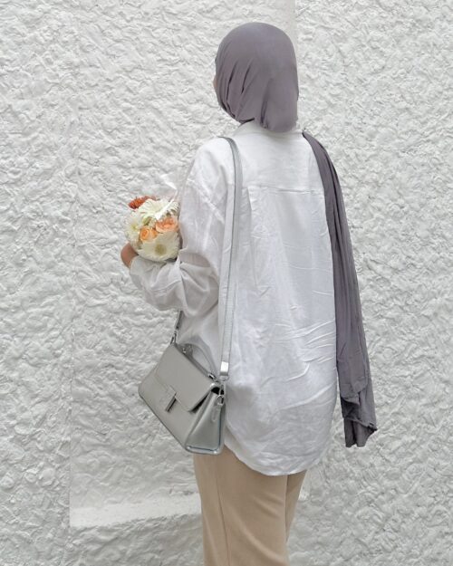 Smokey grey Classic jersey hijab